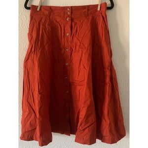 Forever 21 Button Up Skirt with Pockets